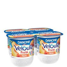 Uht Peche Passion yogurt Dannone 4 x 125 g